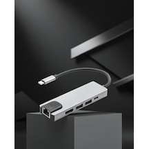 Apple Uyumlu MacBook Usb-c Hub Alüminyum Kasa 4k Hdmı Usb 3.0 Sd Tf