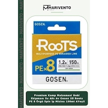 Premium Hobi Ekipmanı Predatör Avı Gosen X8 Roots Pe 8 Örgü Spin İp Misina 150mt Ayeşil 1.5 PE
