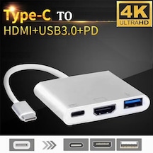 Type-c Hdmi Görüntü Aktarıcı , 4k Hdr Destekli Hdmı Çıkışı, For Xiaomi Samsung Huawei Tablet Telefon Uyumlu