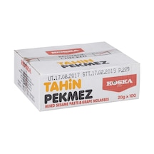Koska Tahin Pekmez 100 20g Pratik Porsiyonluk Karışım 2'li Ekonomik Paket - 2 Adet Tarı