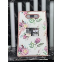 Newlife 130d Model Plastik Desenli Kesim Tahtası Çok Renkli