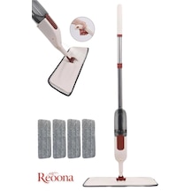 Reoona Spin Mop Sprey Mop Deterjan Hazneli 4 Adet Moplu Spreyli