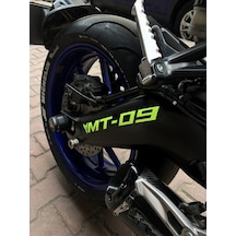 Yamaha Mt 09 Yan Maşa Ön Çamurluk Sticker Set Neon Sarı