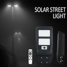Güneş Enerjili 200w Led Projektör - Sensörlü, Ip65 Su Geçirmez Beyaz Işık + Uzaktan Kumandalı 200w