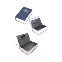 Kilitli Gizli Kasa Sözlük Kumbara Kitap Sözlük Görünümlü 18cm Mavi