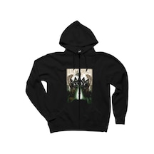 Epica Omega Alive Siyah Fermuarlı Kapşonlu Sweatshirt Siyah