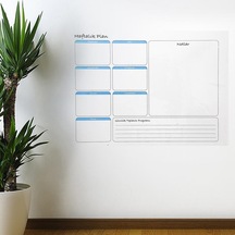 Haftalık Planlayıcı Manyetik Duvar Stickerı Takvim 70 Cm X 56 Cm 5264 0