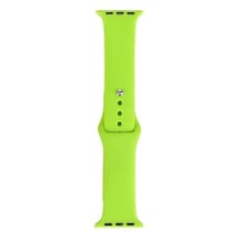 Apple Watch Uyumlu Ultra 49mm Band Serisi Klasik Kordon Silikon Strap Kayış - Yeşil