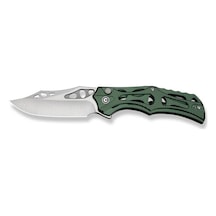 Civivi Biophase Flipper & Button Lock Knife Green Aluminum Handle Kamp Çakı Yeşil