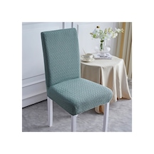 Likrali Kumaş Tuğla Desenli Sandalye Örtüsü, Lastikli, Esnekli,kaliteli Sandalye Kılıfı 1 Adet Mint Yeşili - 797768623 Mint Yeşili