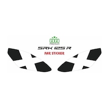 Rks Srk 125 R 2023 - 2025 Uyumlu Far Sticker Beyaz X Standart