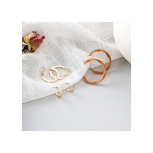 So-much Kadın 3'lü Halka Küpe Seti-1 Gold Oval - 225994667 Gold Oval - 225994667 Gold Oval