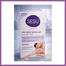 Bezos Sesu Soft Sir Ağda Bantları 32 Adet Vegan Formula Tüm Vücut Ve Yüz İçin Soğuk Ağda Bandı Rengaren