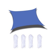 Rogfer Açık Bahçe Güneşlik Yelken Su Geçirmez Anti-uv Gölgelik, Boyut: 2,5m X 3m Kraliyet Mavisi , Boyut:2.5m X 3m Kırmızı Kırmızı