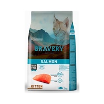 Bravery Tahılsız Somonlu Yavru Kedi Maması 2 KG