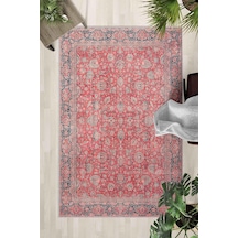 Kaymaz Taban Yıkanabilir Halı Mutfak, Salon, Yatak Odası İçin Modern Dijital Baskı Halı Slnhalı43 - 168 Çok Renkli