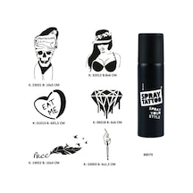 Davetkar Modeller Spray Tattoo Geçici Dövme Seti Dark Sprey Dövme Kiti