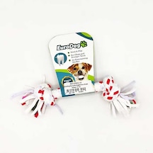 Eurodog - 144 - Diş İpi İki Düğüm İnce Beyaz Kırmızı - Edntrend - 15 Cm