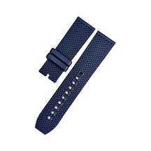 Breitling Modeli 24mm Mavi Renk Silikon Saat Kordonu