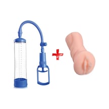 Truva Shop Dreambox King Box Blue 20 CM Vakum Süper Penis Pompası + Vajina Mastürbatör