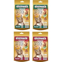 Catmozz Kuzu Etli + Kedi Otlu Biftekli Yetişkin Kedi Ödül Çubuğu 4 x 10'lu