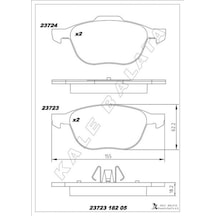 Ön - 777 - Balata Focus 04-18 Cmax 07-19 Kuga I -ıı 08-14 Volvo V40 19- C30 06-12 S70 08-13s40 04-12 - Mıxdepo - V50 04- Ön Balata
