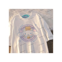 Tarzsokak Sanrio Cinnamoroll Kısa Kollu Giysi Beyaz