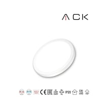 12w Cct Üç Renk 3000k-4000k-6500k Ayarlanabilir Yuvarlak Sıva Üstü / Sıva Altı Led Panel - Beyaz Kasa 1060lm - 924582880 Diğer