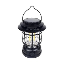 Güneş Enerjili Solar Nostaljik Işığı Ayarlanabilir Ledli Kamp Feneri Lamba Işıldak Usb Şarjlı Renkli