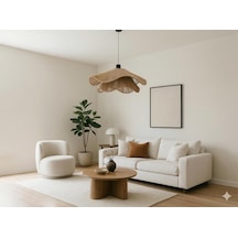 Afralyahome Tekli Sarkıt İskandinav Style Bohem Avize Kahve Diğer
