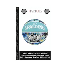 Delux Serisi Arkadaş Etkinlik Sokak Spalding Basketbol Topu 2021 Raınbow Graffıtı Sz7 84372z