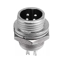 Powermaster Pm-18660 4 Pinli 12mm Erkek Mayk Fiş M12 - Gx12