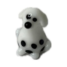 El Yapımı Mini Murano Cam Köpek Biblo A146-01
