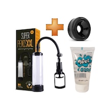 Hızlı Express Penis Vakum Pompası + Yedek Silikon Başlık + 50 Ml Kaydırıcı Jel