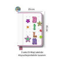 Delik Serisi 25x35 Cm Ödev Dosyası, Abka Taşıyıcı Proje Dosyası Fermuarlı 1 Adet Beyaz