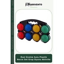 Özel Üretim Sulu Plastik Bocce Set Grup Oyunu Aktivite Çok Renkli