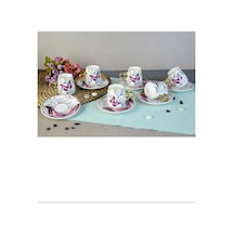 Hubrendy Tedarik Floral Porselen Kahve Fincanı Royaleks-82454 655873