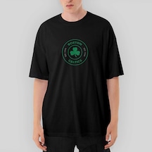 Boston Celtics Logo Oversize Siyah Tişört Siyah
