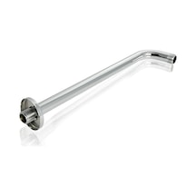 Lebıhmurah Bf1100 Flanşlı L Şeklinde Duş Kolu Uzatma 16 İnç Uzunlukta Paslanmaz Çelik Cilalı Krom Yağış Duş Başlığı İçin Değiştirme Gümüş