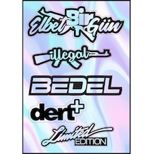 Motosiklet Hologram Çoklu Sticker 03 Diğer
