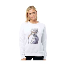 Anime Tokyo Ghoul Anteiku Baskılı Beyaz Kadın Sweatshirt (528291816)