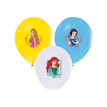 Balonevi Balon Prenses Baskılı Pastel Renk 4+1 100 Lü 1930 Çok Renkli