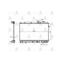 Hyundai Elantra 1990-1996 Radyatör Su 16mm 25310-28000