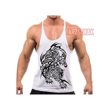 Tarzsokak Gym Tank Top Fitness Sporcu Atleti Gym44 Beyaz