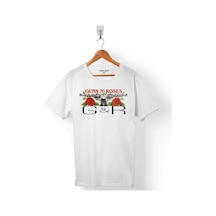 Guns N And Roses Gun Gül Ve Kan Silah Erkek Tişört 001