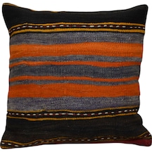 Zehra Abla Halı Yeni El Dokuma Dekoratif Kilim Kırlent Yastık Kılıfı 6459 Çok Renkli