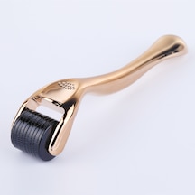540 Mikro İğneler Titanyum Mikro İğne Derma Rulo İğnesi Yüz Kırışıklıkları Çatlakları İçin Cilt Bakımı - Altın/0.75mm Altın