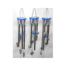4 Adet Metal Rüzgar Çanı 72 Cm Uzunluk, Bahçe Ve Balkon Dekoru, Wind Chime Alk3512 Model