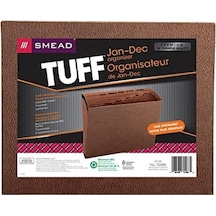 Smead Tuff Genişleyen Dosya, Aylık Ocak-aralık , 12 Cep, Mektup Boyutu, Redrope-baskılı Stok 70488