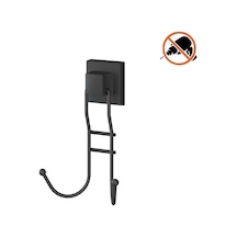 Tekno Tel Ef-236 Yapışkanlı Banyo 2 Li Askı Bornozluk Siyah